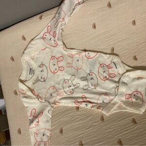 Adorable Bunny Print Kids One Piece